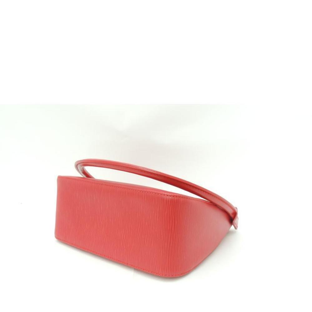 Louis Vuitton Epi Red Bag MM Leather Castilian Looping - Picture 3 of 6